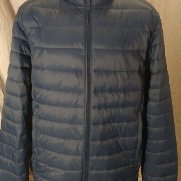 Amazon Essentials Mens light blue Puffer jacket size XL/EG/TG - Picture 2 of 4